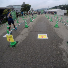 第三関門 丹生川支所(57.2km地点)