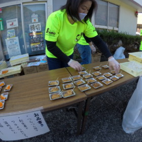 へらへら団子、みかんにゼリー