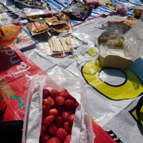 いちごも文旦も、チーズもトバも旨い